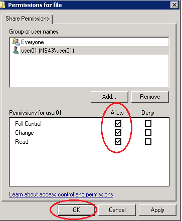 Windows Sharing File